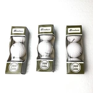 Goodwin Sporting Goods Vintage 1970s Golf Balls Liquid Center 9 Total, 3 Packs